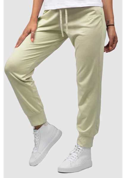 Sportswear Essential Standart Fit Jersy Pants Ince Rahat Kalıp Krem Eşofman Altı