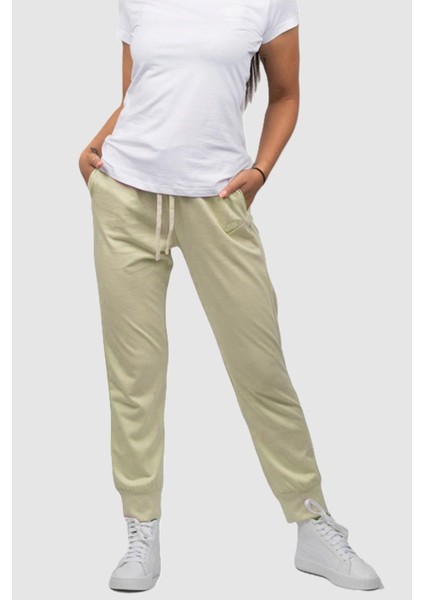 Sportswear Essential Standart Fit Jersy Pants Ince Rahat Kalıp Krem Eşofman Altı fırsatları