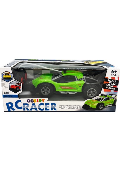 Süspansiyonlu Işıklı Uzaktan Kumandalı Yarış Arabası Rc Racer 1:18 Ölçek modelleri