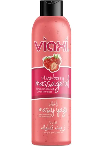 Çilek Aromalı Kayganlaştırıcı Masaj Yağı 177 ml