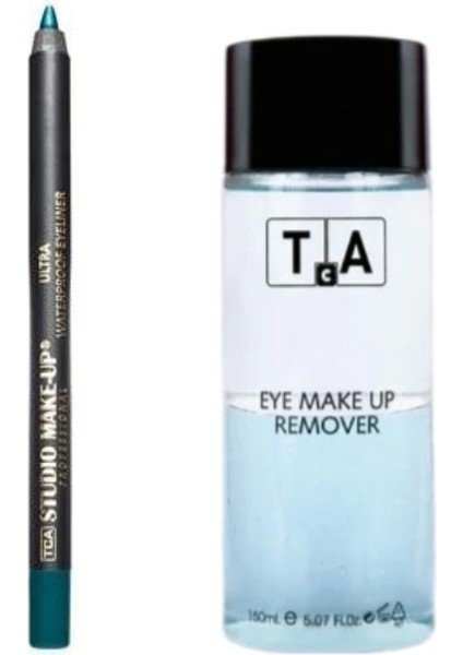 Tca Studio Make-Up Göz Makyaj Temizleyici 150 ml - Suya Dayanıklı Göz Kalemi Ultra Waterproof Eyeliner Light Green Hediyeli