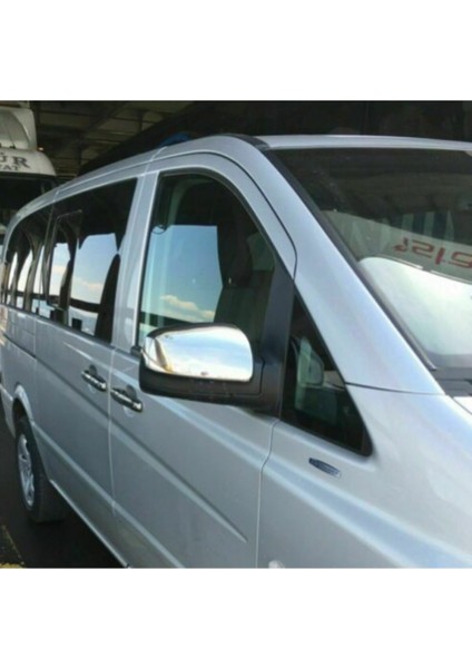 Mercedes Benz Vito 639 2010-2014 Paslanmaz Çelik Ayna Kapağı