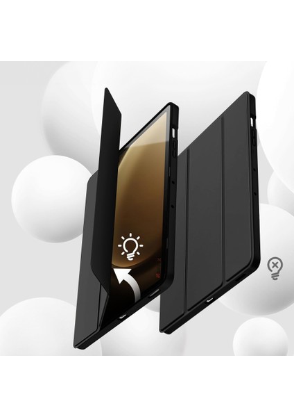 Samsung Galaxy Tab S9 Fe Plus X610 12.4 Inç Kılıf Premium Silikon Kalem Bölmeli Smart Case fırsatları