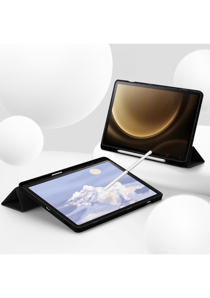Samsung Galaxy Tab S9 Fe Plus X610 12.4 Inç Kılıf Premium Silikon Kalem Bölmeli Smart Case indirimleri