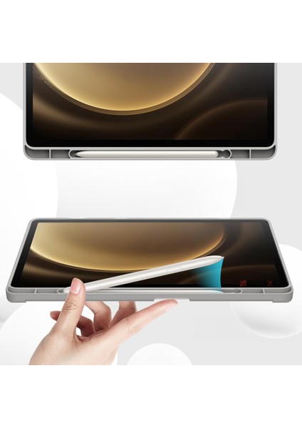 Samsung Galaxy Tab S9 Fe Plus X610 12.4 Inç Kılıf Premium Silikon Kalem Bölmeli Smart Case fiyatları