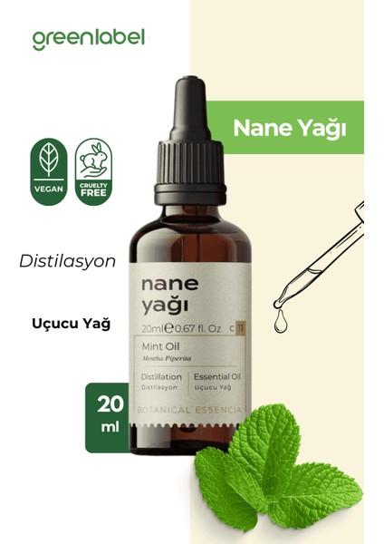 Green Label Nane Yağı 20 Ml.