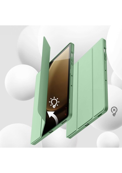 Samsung Galaxy Tab S9 Fe Plus X610 12.4 Inç Kılıf Premium Silikon Kalem Bölmeli Smart Case fırsatları