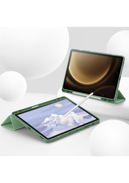 Samsung Galaxy Tab S9 Fe Plus X610 12.4 Inç Kılıf Premium Silikon Kalem Bölmeli Smart Case indirimleri