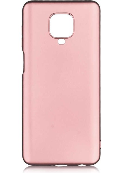 - Xiaomi Redmi Note 9s - Kılıf Mat Soft Premier Silikon Kapak - Rose Gold