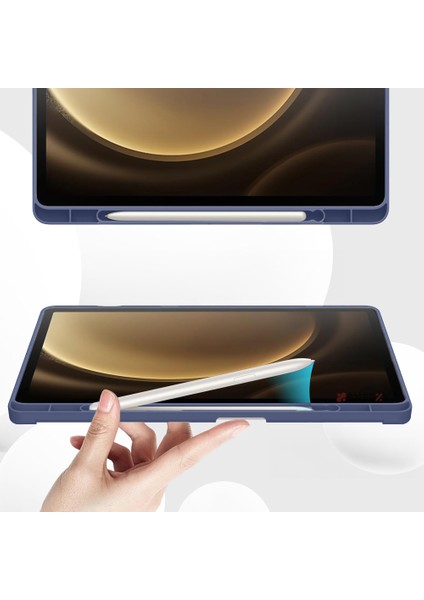 Samsung Galaxy Tab S9 Fe Plus X610 12.4 Inç Kılıf Premium Silikon Kalem Bölmeli Smart Case fiyatları