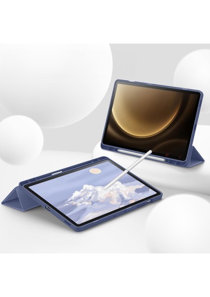 Samsung Galaxy Tab S9 Fe Plus X610 12.4 Inç Kılıf Premium Silikon Kalem Bölmeli Smart Case indirimleri