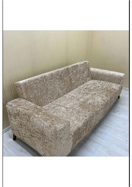 Streç Lastikli Kadife 1 Adet 3 Kişilik Koltuk Örtüsü Kanepe Kılıfı|çekyat Örtüsü Koltuk Kılıfı