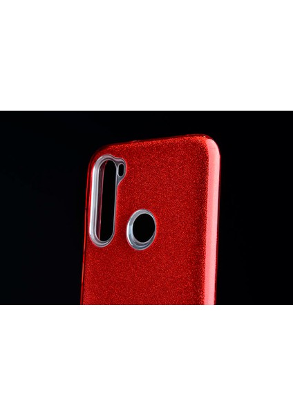 - Xiaomi Redmi Note 8 - Kılıf Simli Koruyucu Shining Silikon - Gri