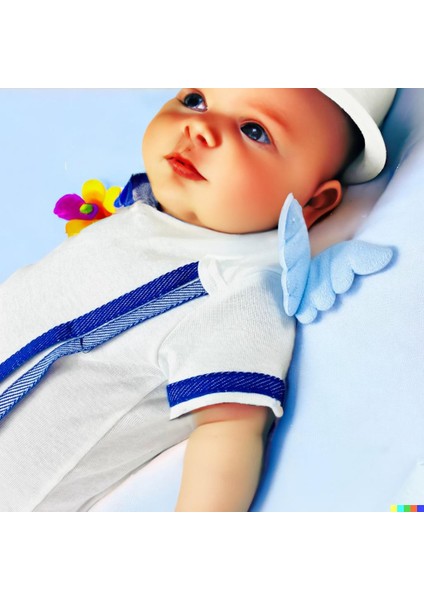 Angel Blue Kız Bebek Için Atlet