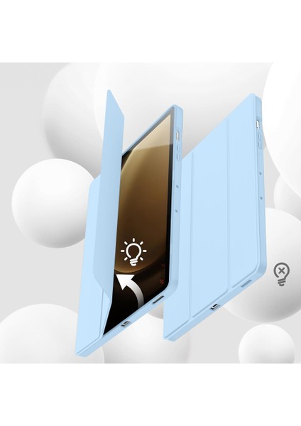 Samsung Galaxy Tab S9 Plus X810 12.4 Inç Kılıf Premium Silikon Kalem Bölmeli Smart Case fırsatları