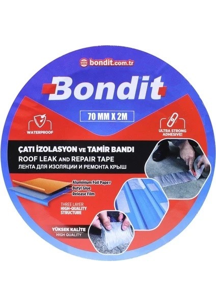 Çatı Izolasyon ve Tamir Bandı Bondit 100 Mm*2 M