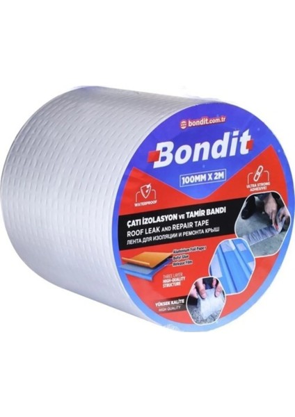 Çatı Izolasyon ve Tamir Bandı Bondit 100 Mm*2 M