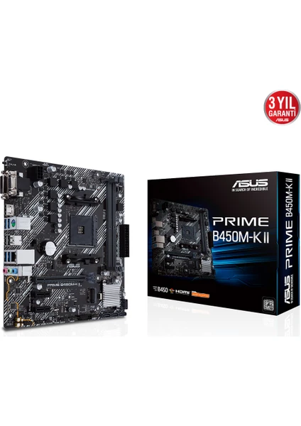 Prime B450M-K II Ddr4 BIOS Flash Back Am4 Anakart