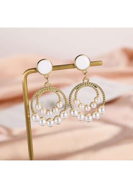 Satisfactionxiaoxiang Inci Küpeler Niş Retro Küpeler S925 Gümüş Iğne Küpeler Üst Seviye Bayan Küpeleri (Yurt Dışından)