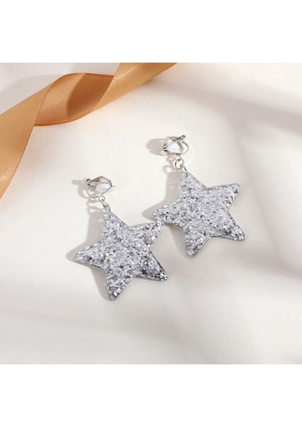 Satisfactiondelici Olmadan Üçgen Püskül Kulak Klipsi, Üst Düzey Niş Edebi Retro Bayan Kulak Asılı Hafif Lüks Yüksek Kaliteli Küpeler (Yurt Dışından)