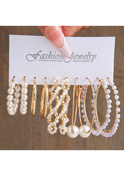 Satisfactionçok Satan Moda Avrupa ve Amerikan Tarzı Altın C-Şekilli Zincir Küpe Seti, Bayanlar Için Hafif Lüks ve Üst Düzey Küpeler (Yurt Dışından)