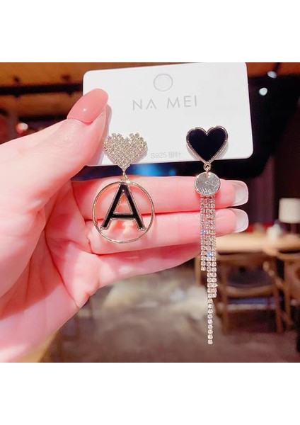 Satisfactionüst Düzey ve Atmosferik Internet Ünlü Mizaç Küpeleri Avrupa ve Amerikan Modası Abartılı Elmas Taklidi Uzun Püskül Küpeler (Yurt Dışından)