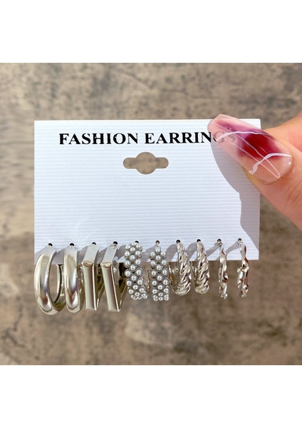 Satisfactionçok Satan Moda Avrupa ve Amerikan Tarzı Altın C-Şekilli Zincir Küpe Seti, Bayanlar Için Hafif Lüks ve Üst Düzey Küpeler (Yurt Dışından)