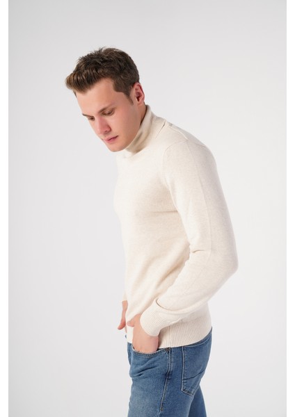 Erkek Kemik %100 Pamuk Balıkçı Yaka Triko Kazak TRIST-1105 fiyatları