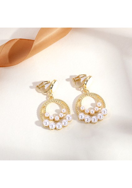 Satisfactiondelici Olmadan Üçgen Püskül Kulak Klipsi, Üst Düzey Niş Edebi Retro Bayan Kulak Asılı Hafif Lüks Yüksek Kaliteli Küpeler (Yurt Dışından)