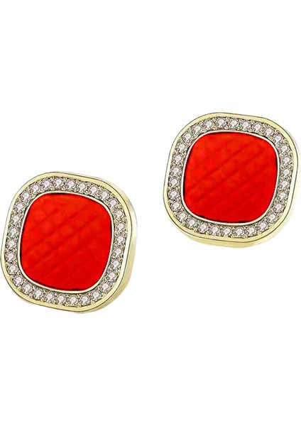 Satisfactionkadınlar Için Yeni Mizaç Moda Geometrik Saplama Küpeler 925 Gümüş Iğne Basit Işık Lüks Küpe (Yurt Dışından)