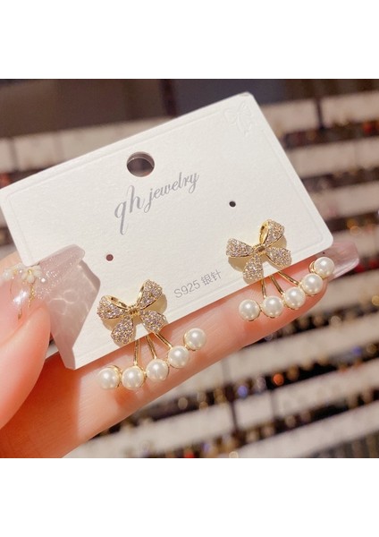 Satisfactionpopüler 925 Gümüş Iğne Küpe Klasik Geometrik Uzun Püskül Küpe (Yurt Dışından)