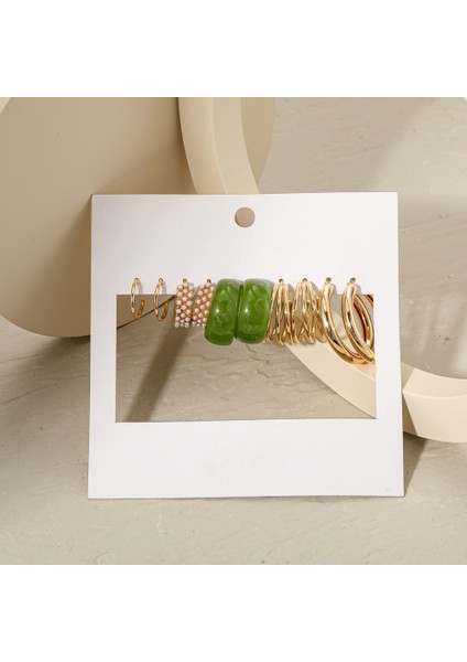 Satisfactionçok Satan Moda Avrupa ve Amerikan Tarzı Altın C-Şekilli Zincir Küpe Seti, Bayanlar Için Hafif Lüks ve Üst Düzey Küpeler (Yurt Dışından)