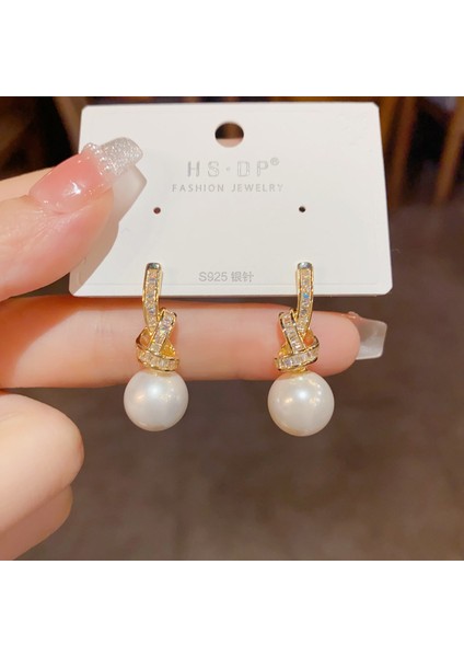 Satisfactionpopüler 925 Gümüş Iğne Küpe Klasik Geometrik Uzun Püskül Küpe (Yurt Dışından)