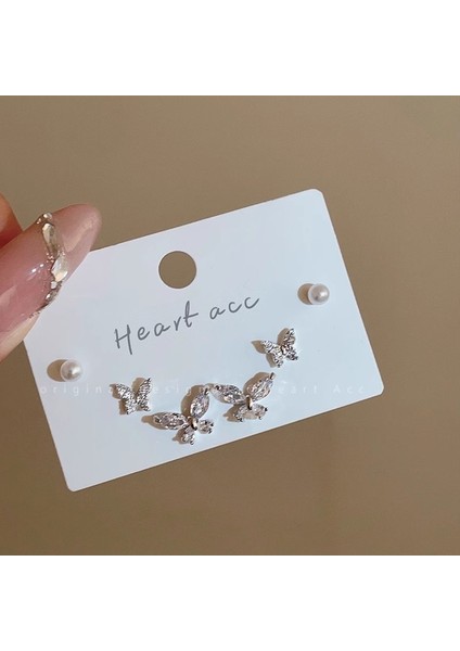 SATISFACTIONS925 Gümüş Iğne Retro Fransız Inci Küpeleri, Üst Düzey, Çok Yönlü, Basit ve Kişiselleştirilmiş Küpeler (Yurt Dışından)