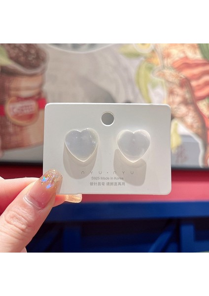 Satisfactiongümüş Iğne Seti Kedi Gözü Küpeler, Üst Düzey, Modaya Uygun ve Çok Yönlü, Hafif Lüks Küpeler, Sade ve Zarif Zirkon Küpeler (Yurt Dışından)