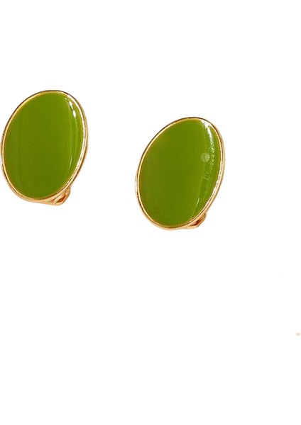 Satisfactionkore Tarzı Kamelya Tarzı Delinmemiş Küpe Inci Çiçek Dama Tahtası Elmas Küpe Kadınlar Için (Yurt Dışından)