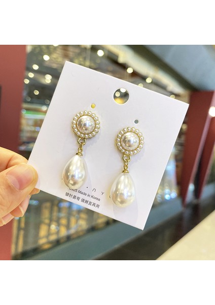 Satisfactionxiaoxiang Inci Küpeler Niş Retro Küpeler S925 Gümüş Iğne Küpeler Üst Seviye Bayan Küpeleri (Yurt Dışından)