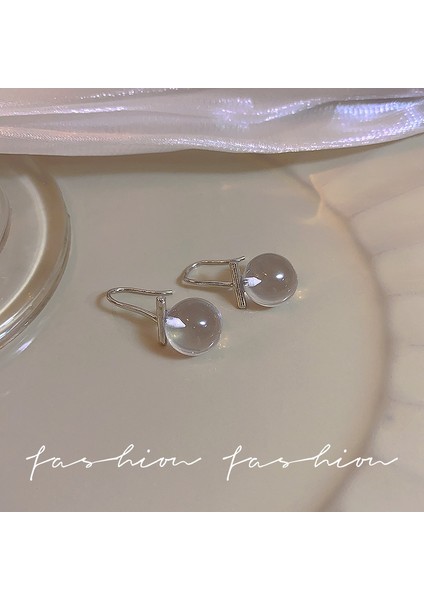 SATISFACTIONS925 Gümüş Iğne Retro Fransız Inci Küpeleri, Üst Düzey, Çok Yönlü, Basit ve Kişiselleştirilmiş Küpeler (Yurt Dışından)