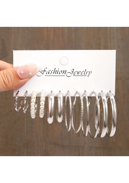 Satisfactionçok Satan Moda Avrupa ve Amerikan Tarzı Altın C-Şekilli Zincir Küpe Seti, Bayanlar Için Hafif Lüks ve Üst Düzey Küpeler (Yurt Dışından)