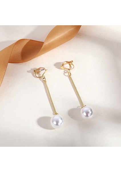 Satisfactiondelici Olmadan Üçgen Püskül Kulak Klipsi, Üst Düzey Niş Edebi Retro Bayan Kulak Asılı Hafif Lüks Yüksek Kaliteli Küpeler (Yurt Dışından)