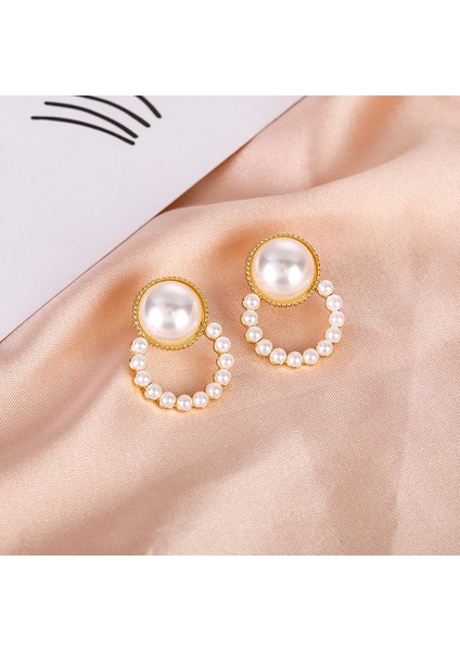 Satisfactionxiaoxiang Inci Küpeler Niş Retro Küpeler S925 Gümüş Iğne Küpeler Üst Seviye Bayan Küpeleri (Yurt Dışından)