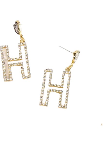 Satisfactionkore Tarzı Kamelya Tarzı Delinmemiş Küpe Inci Çiçek Dama Tahtası Elmas Küpe Kadınlar Için (Yurt Dışından)