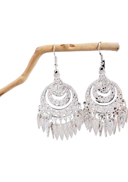 Satisfactionmiao Küpeleri, Etnik Azınlık Turistik Küpeleri, Bohem Uzun Yapraklı Püskül Küpeler (Yurt Dışından)