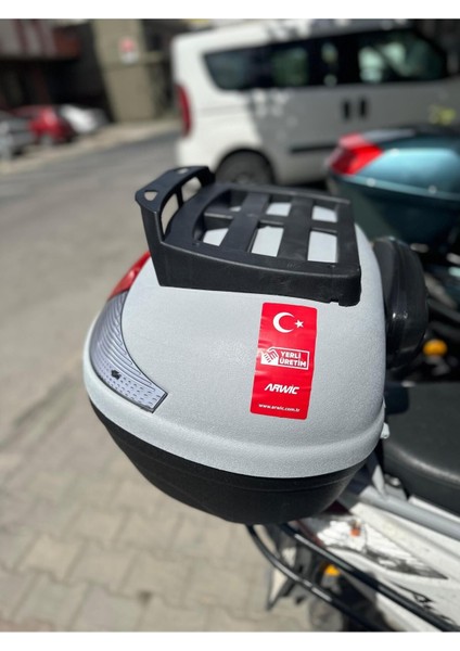 Cv 46 Litre Kargo Motosiklet Çantası Gri indirimleri