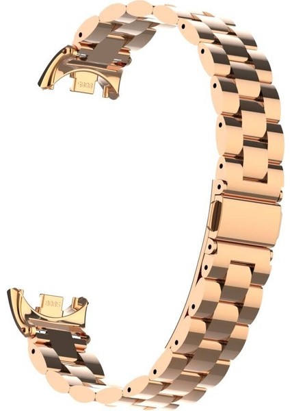 Xiaomi Mi Band 8 / 9 Uyumlu Metal Kordon Premium Paslanmaz Çelik Kayış Baklalı Model - Özel Pim