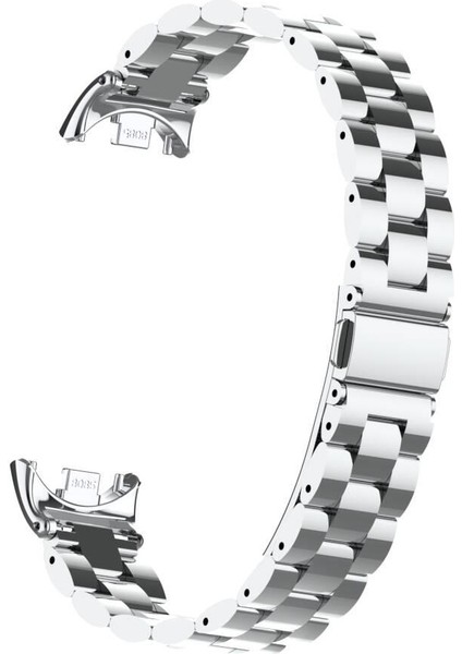 Xiaomi Mi Band 8 / 9 Uyumlu Metal Kordon Premium Paslanmaz Çelik Kayış Baklalı Model - Özel Pim