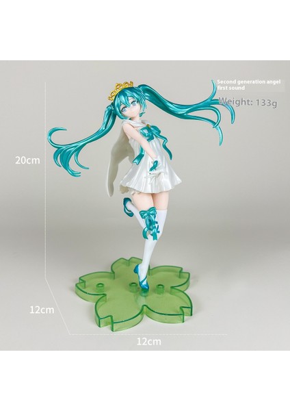 Hatsune Miku Figürü Anime Su Buz Ay Güzel Kız Rem Ram Qiongmei Iki Boyutlu Bebek Modeli Süsler (Yurt Dışından)