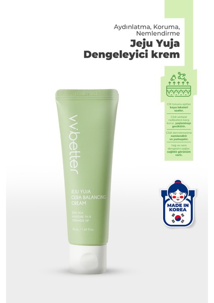 VV BETTER Cilt Dengeleyici Nemlendirici Sıkılaştırıcı Krem 50 ml