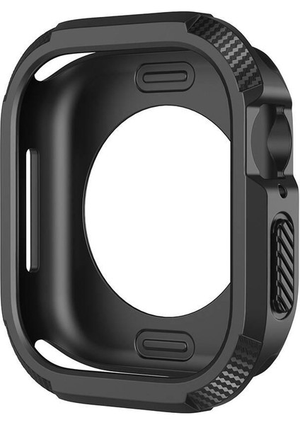 Apple Watch 10 / 11 46 mm Uyumlu Kasa Koruyucu Silikon Armor Darbe Emici (Önü Açık)