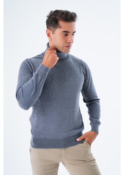 Erkek Ink %100 Pamuk Balıkçı Yaka Triko Kazak TRIST-1105 modelleri